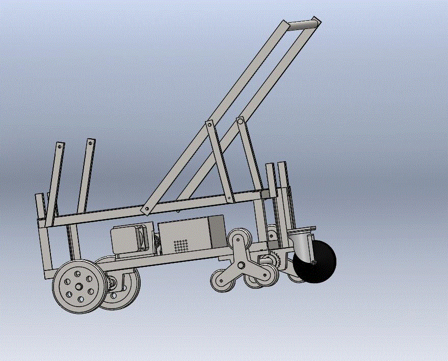 多功能爬楼运载小车设计【含CAD图纸、说明书】【三维SolidWorks】.zip