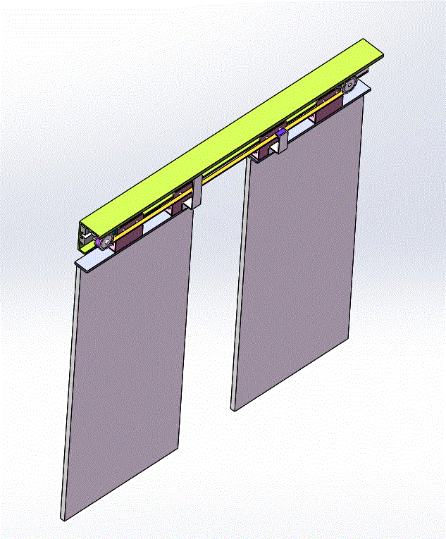 基于单片机的自动门控制系统设计(CAD图纸+SolidWorks三维模型+说明书).zip