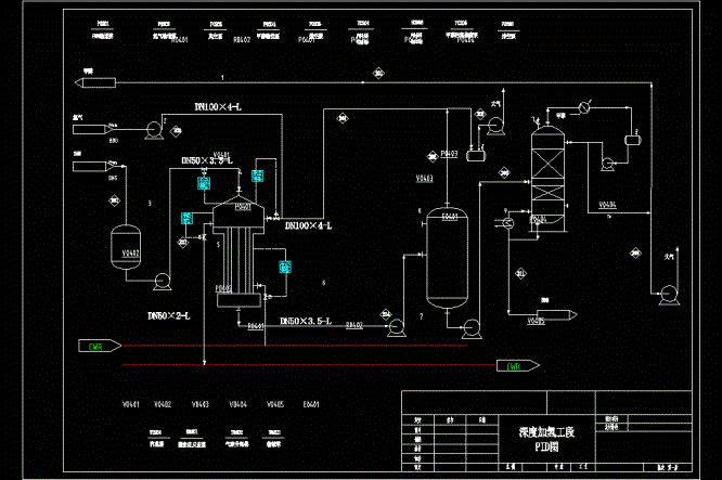 马来酸酐制1_4丁二醇流程PID图.dwg