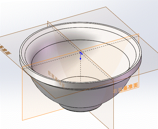 家庭塑料碗注塑模具设计【注射模具、一模两腔】【含UG三维3D建模及8张CAD图纸】.zip