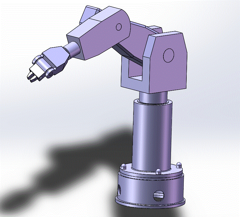 基于SolidWorks六自由度焊接机械手三维运动模拟【机械设计word+CAD图纸答辩通过】.zip