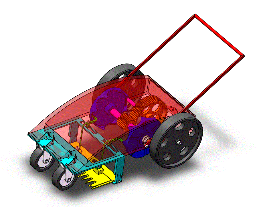 手推式割草机模型设计【除草机三维Solidworks+CAD图纸+说明书】.zip