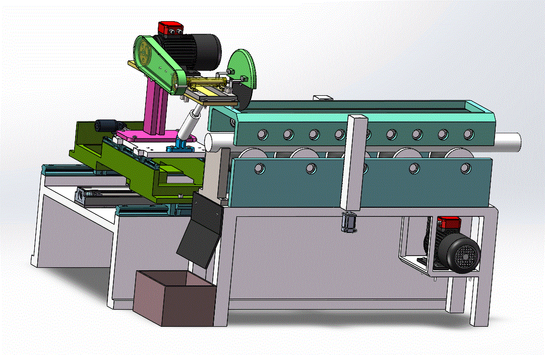 棒料定长切割锯床设计（CAD图纸+说明书+solidworks三维模型）.zip