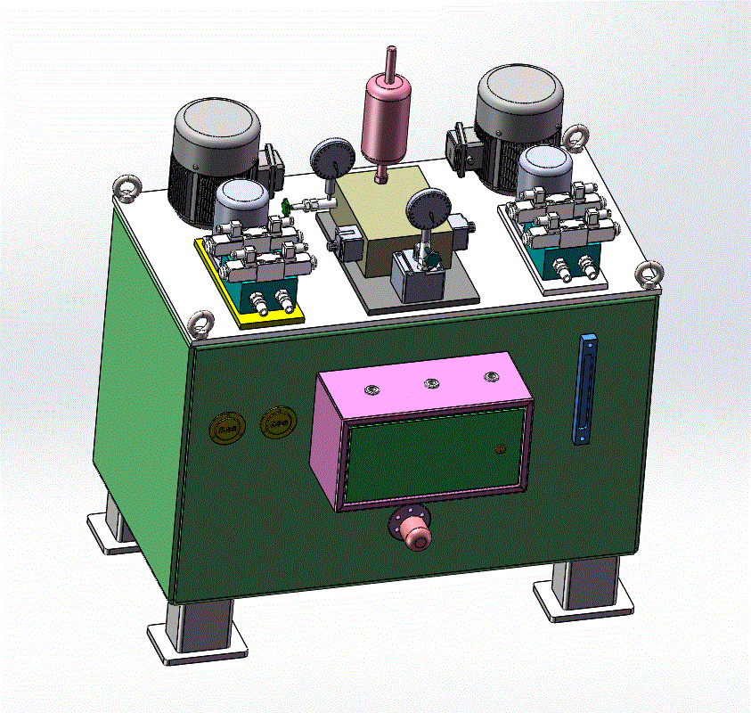 提升绞车液压站的设计（含SOLIDWORKS三维模型+说明书+CAD图纸）.zip