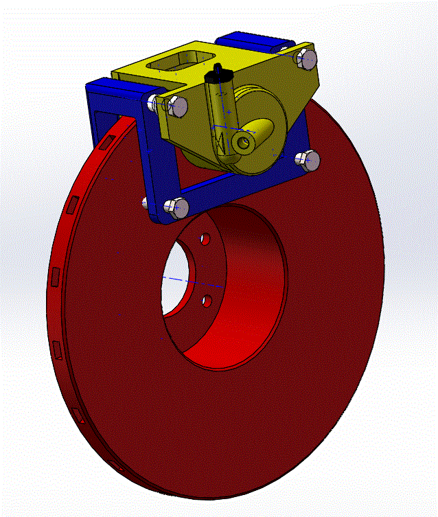 车辆工程专业-基于solidworks的汽车盘式制动器的设计【含CAD图纸、SW建模图纸三维、设计说明书文档】.zip