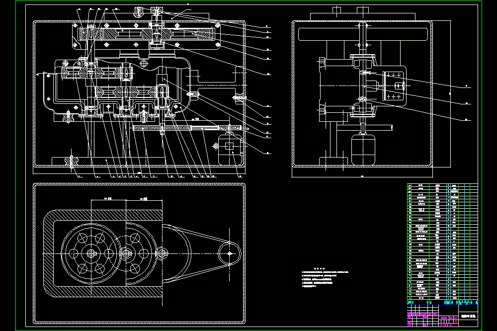钢筋弯曲机设计【含9张CAD图纸】.zip