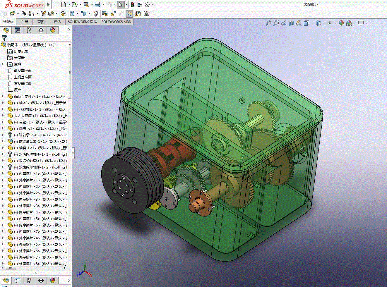 CA6140车床主轴箱变速器三维设计及仿真【带SolidWorks三维图】【6张CAD图纸+毕业论文+开题报告+外文翻译】.zip