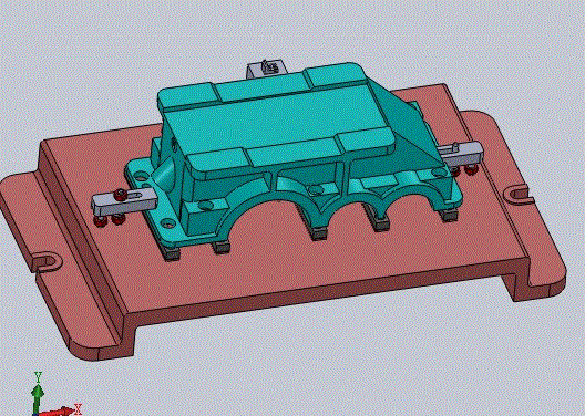 二级圆柱齿轮减速器下箱体的加工工艺及夹具设计（含CAD及三维图纸）.zip