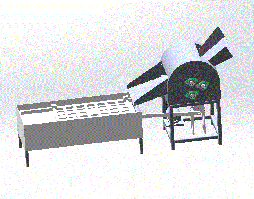叶茎分离机结构设计（含CAD图纸+SolidWorks三维模型+说明书）.zip