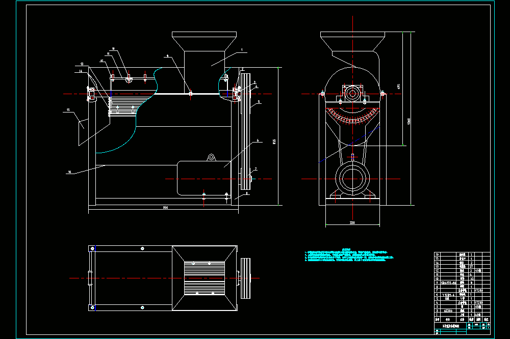 玉米脱粒机设计【含10张CAD图纸、说明书】.zip