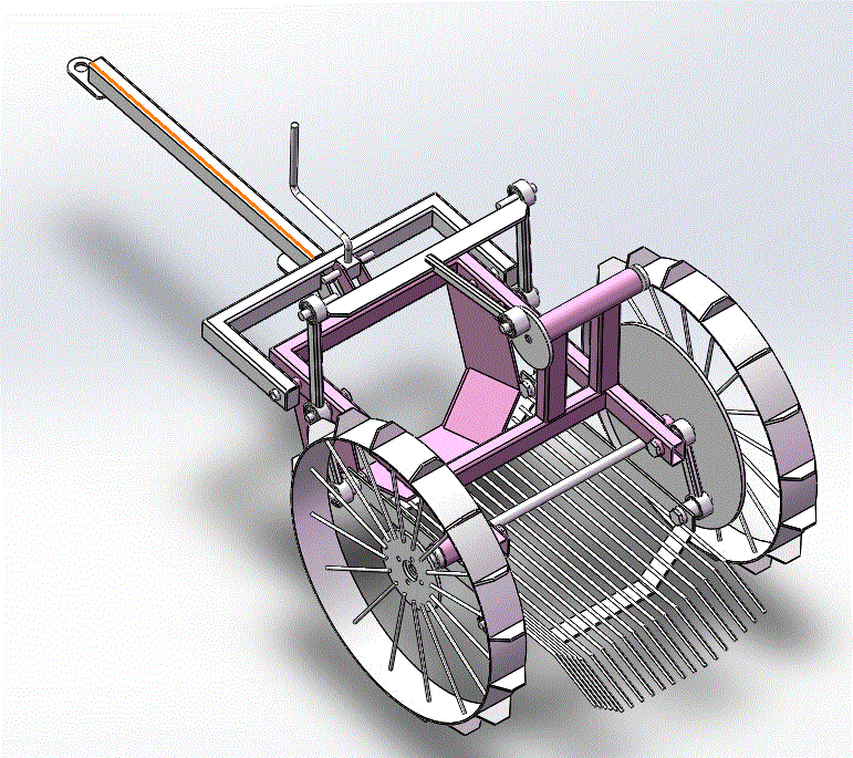 土豆挖掘机的设计【土豆收获机】【马铃薯】【SOLIDWORKS】【原创】.zip