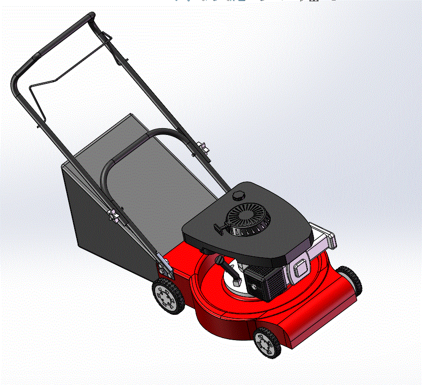 手推旋刀式割草机设计（含SolidWorks三维图+仿真动画+说明书）.zip
