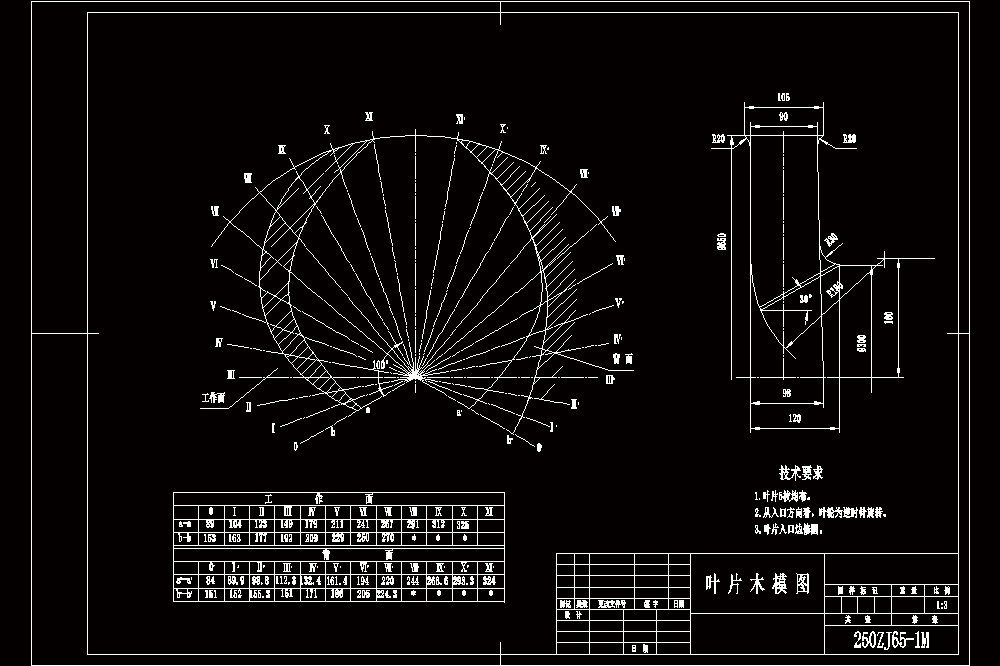 250ZJ65-1M叶轮木模图.dwg