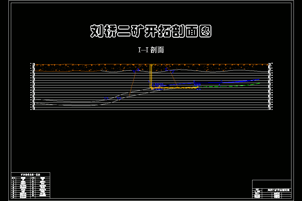 150万吨刘桥二矿新井设计-采矿工程（CAD图纸+说明书）.zip