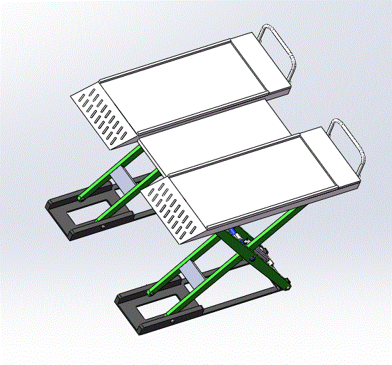 汽车检修升降台架设计【含CAD图纸、说明书、三维SolidWorks】.zip