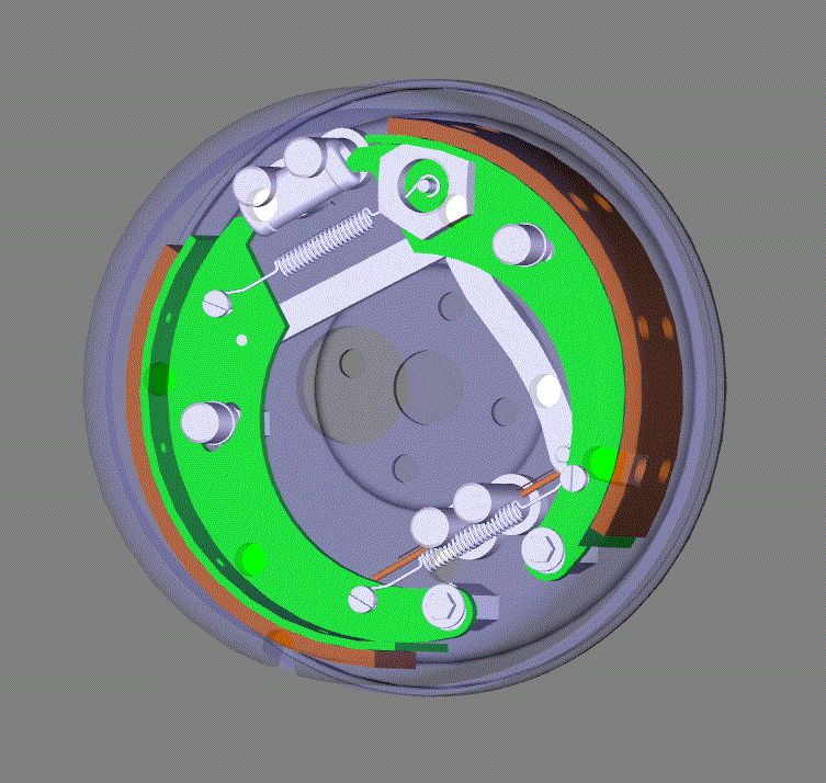 鼓式制动器三维3d图模型.zip