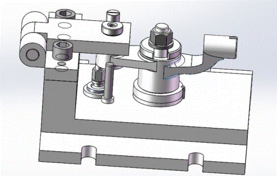 推动架钻水平16孔三维夹具【三维SolidWorks】模型.zip