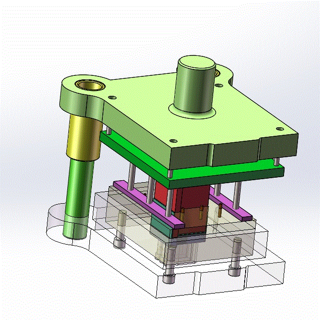 散热底座冲压模具设计【含CAD图纸、SolidWorks三维模型+说明书】.zip